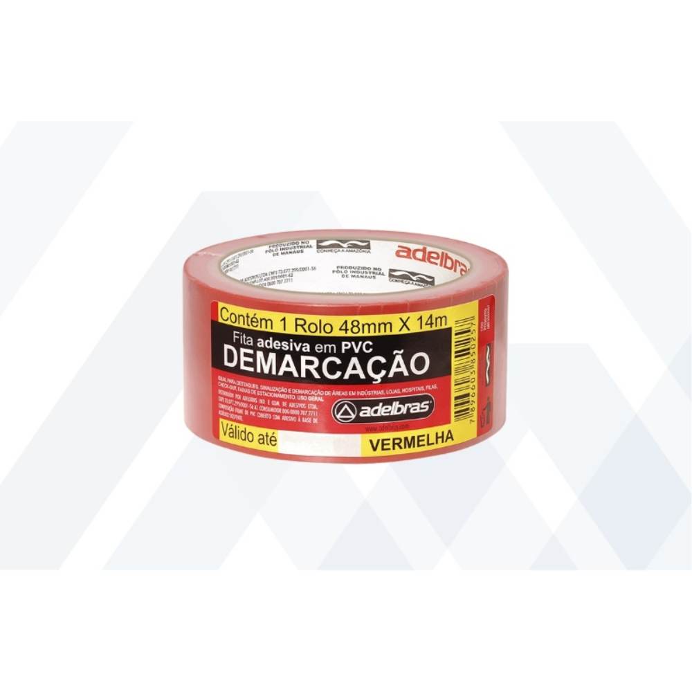 Fita p/ demarcação solo 48mm x 14 metros ...