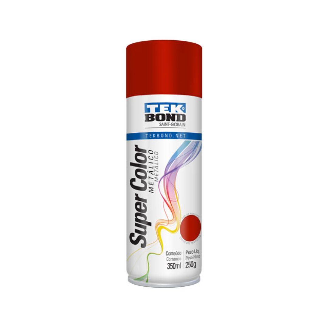 Tinta Spray Vermelho 350ml (250g) - Tekbond