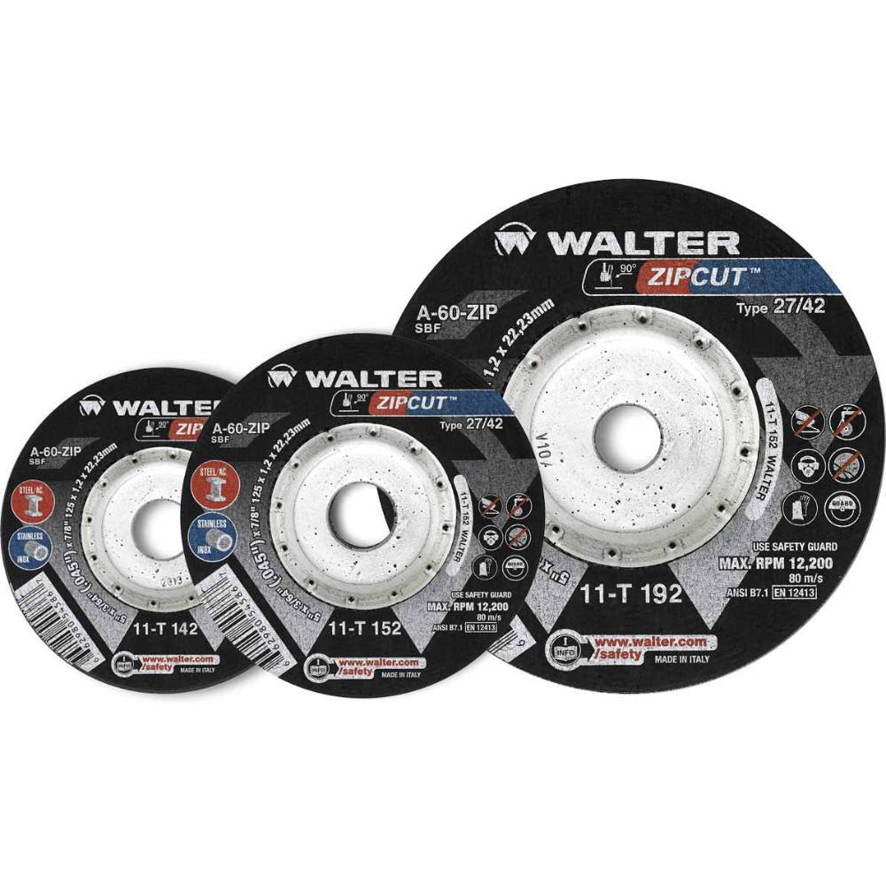 Disco de Corte 7x1/16x7/8 Zipcut Deprimido - 11t172 - Walter