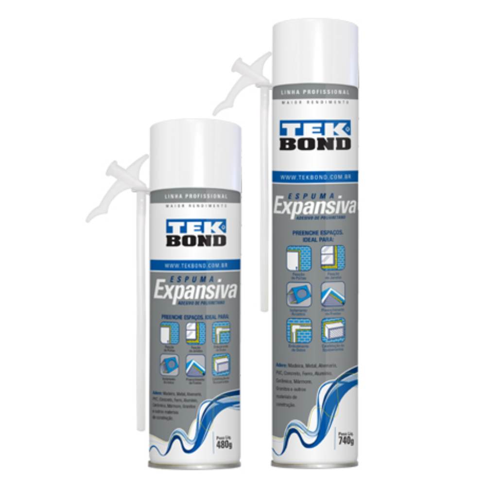 Espuma de poliuretano 320gr/500ml tekbond